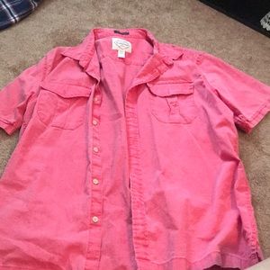 salmon button up